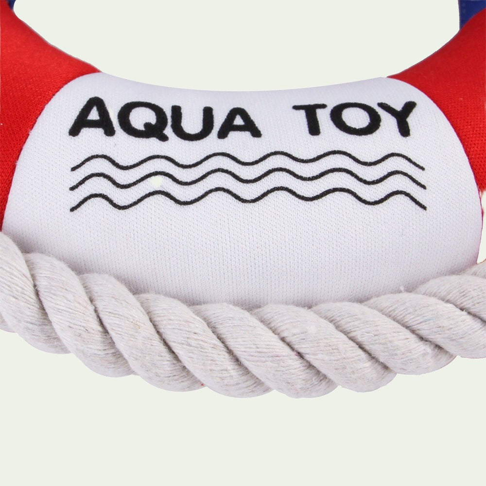 NauticalPaws Squeaky Rope Ring