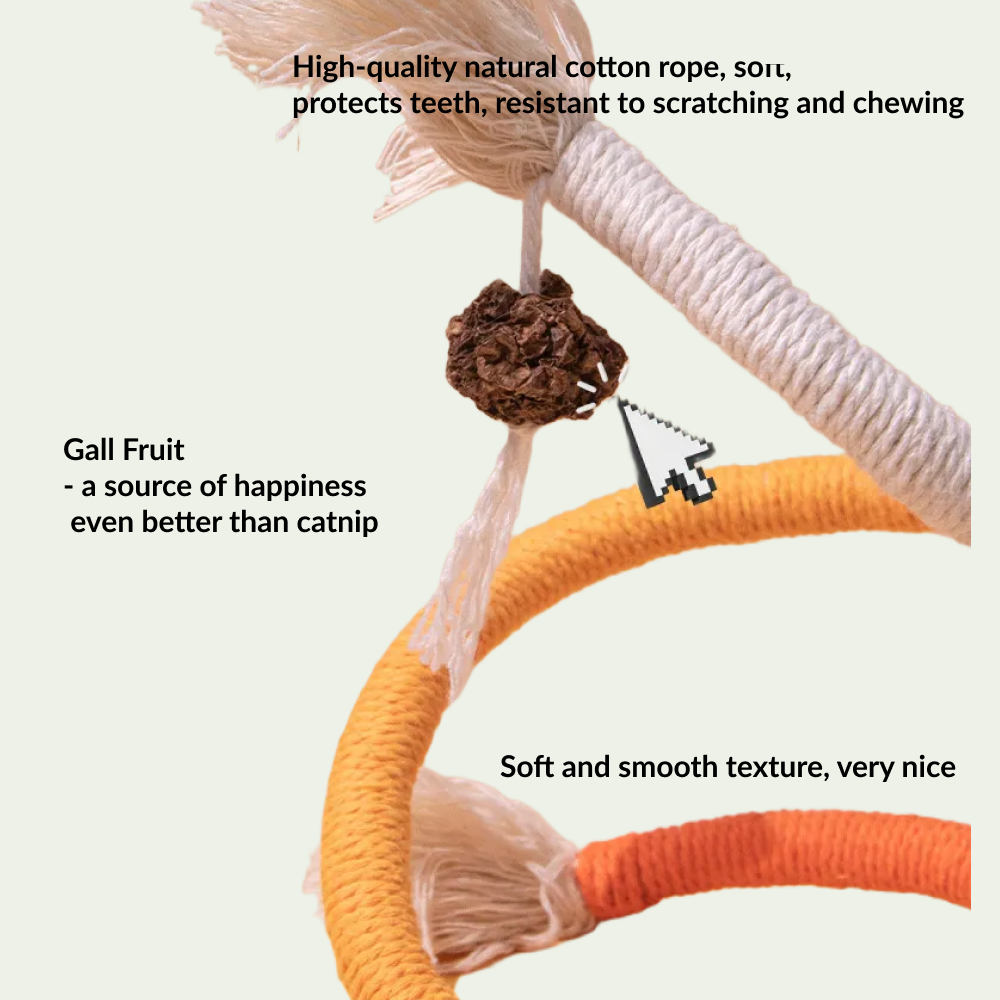 Supaw Rope Trio: 3-Piece Cat Chew Rope Set