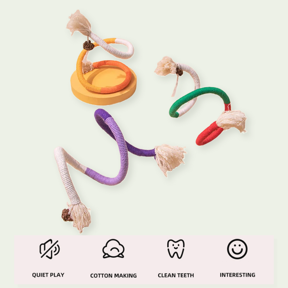 Supaw Rope Trio: 3-Piece Cat Chew Rope Set
