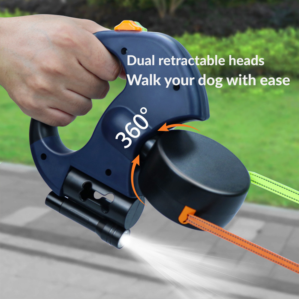 UrbanStride 360° Double Leash & get a FREE Trailblaze Litter Bag Holder! 🐕✨