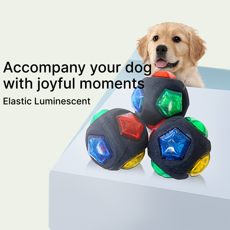 Dog toy with bright lights and squeaky sounds, ensuring all-day playtime and keeping your furry friend busy and happy
