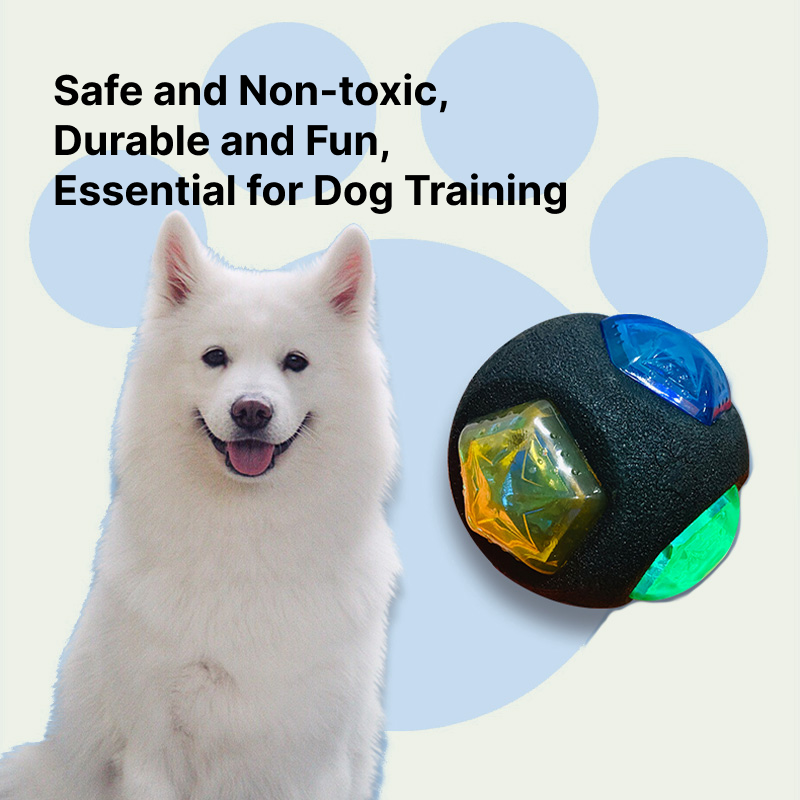 ActivePaw GlowChomp Ball made from durable, export-standard Thermo-Plastic Rubber (TPR), providing a safe and tough chew toy for dogs