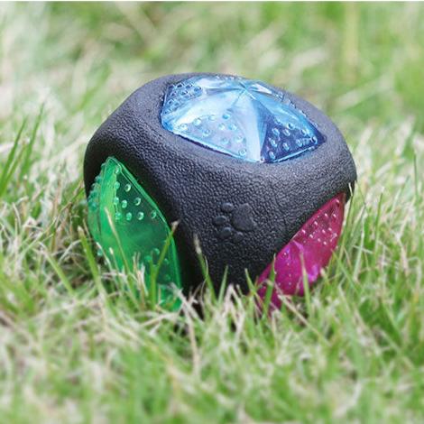Glowing, durable chew toy that keeps dogs entertained, reduces loneliness, and combats boredom with lights and sound