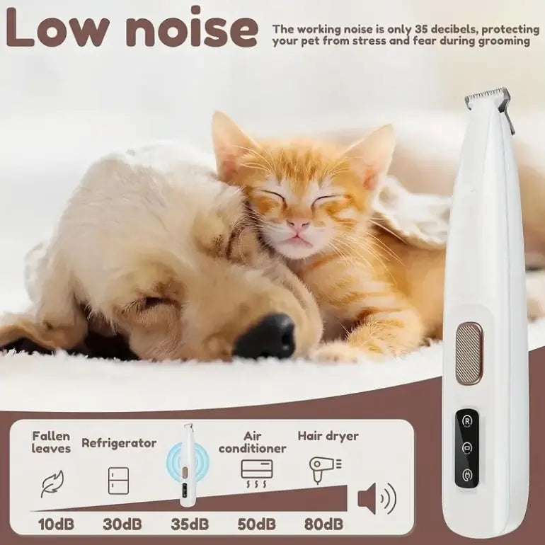 FurFresh LED Pet Paw Trimmer – Waterproof & USB-Charged