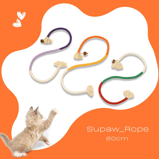 Supaw Rope Trio: 3-Piece Cat Chew Rope Set