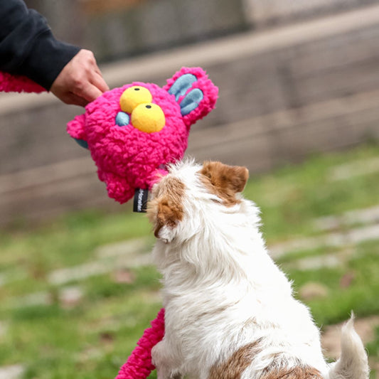 Large durable dog toy for tug-of-war, perfect for big dogs and active play.
