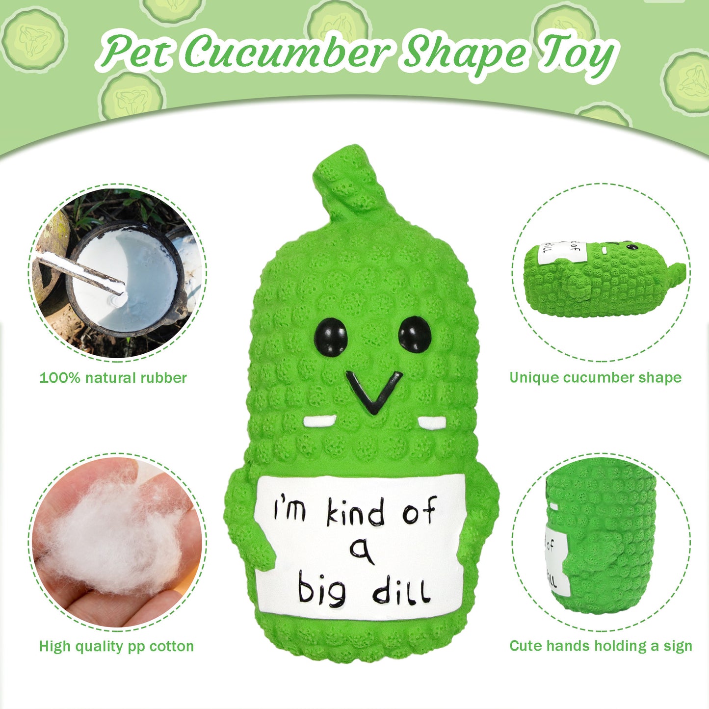 PawDill Pickle: Squeaky Chew Toy