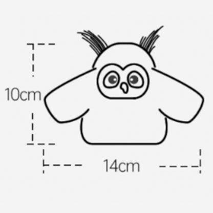 PawActive owl toy with soft, durable, and feather-like material, perfect for cats' entertainment