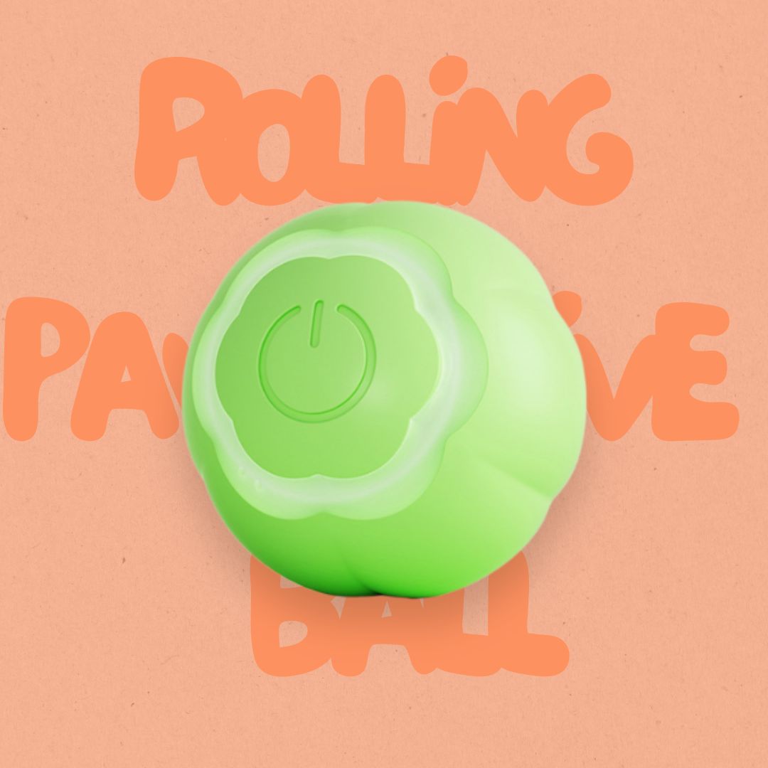 PawActive Rolling Ball with intelligent wake-up mechanism, reactivating to maintain cat interest