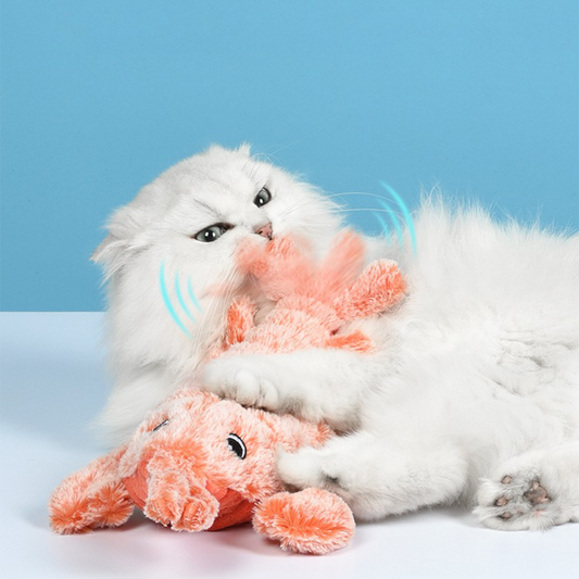 PawActive Wiggling Lobster cat toy made from soft, cat-friendly fabrics