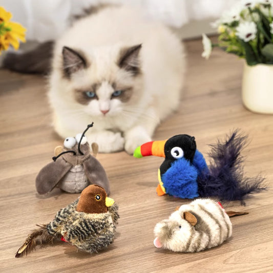 Realistic prey-inspired cat toy by PawActive designed to mimic natural prey, perfect for stimulating your cat's hunting instincts