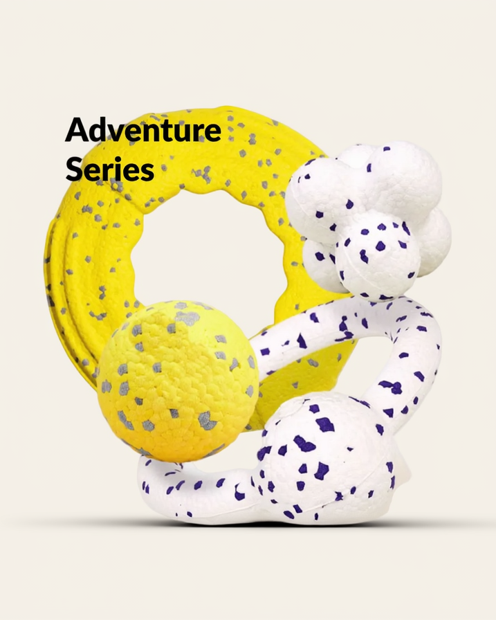 ActivePaw Adventure Duo floating ETPU dog toy set with rings and balls