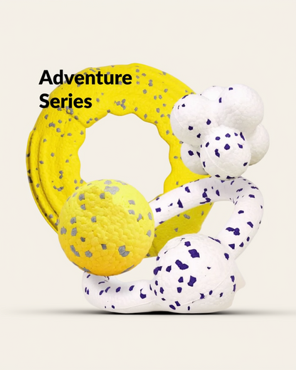 ActivePaw Adventure Duo floating ETPU dog toy set with rings and balls