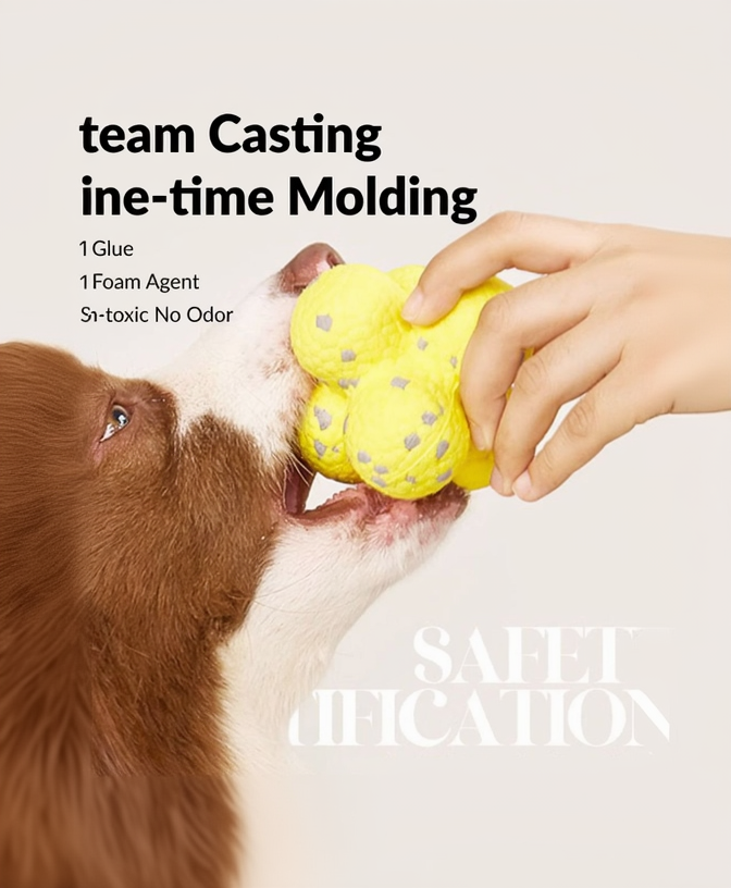 One-piece molded ETPU construction for ActivePaw Adventure Duo dog toys