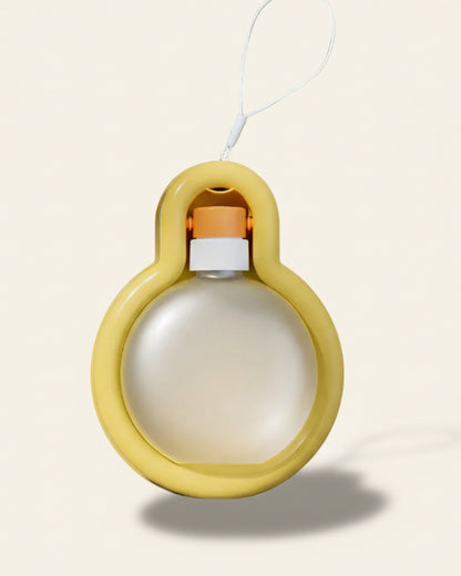 Trailblaze Hydration Hub portable pet water bottle in ochre color, product view