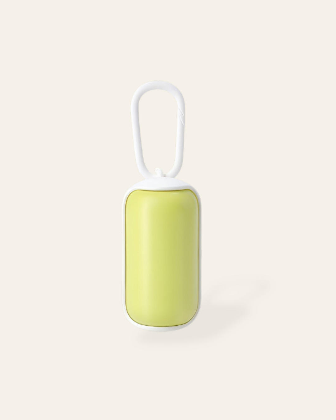 Trailblaze Waste Capsule compact dog waste bag holder in lime green, product photo