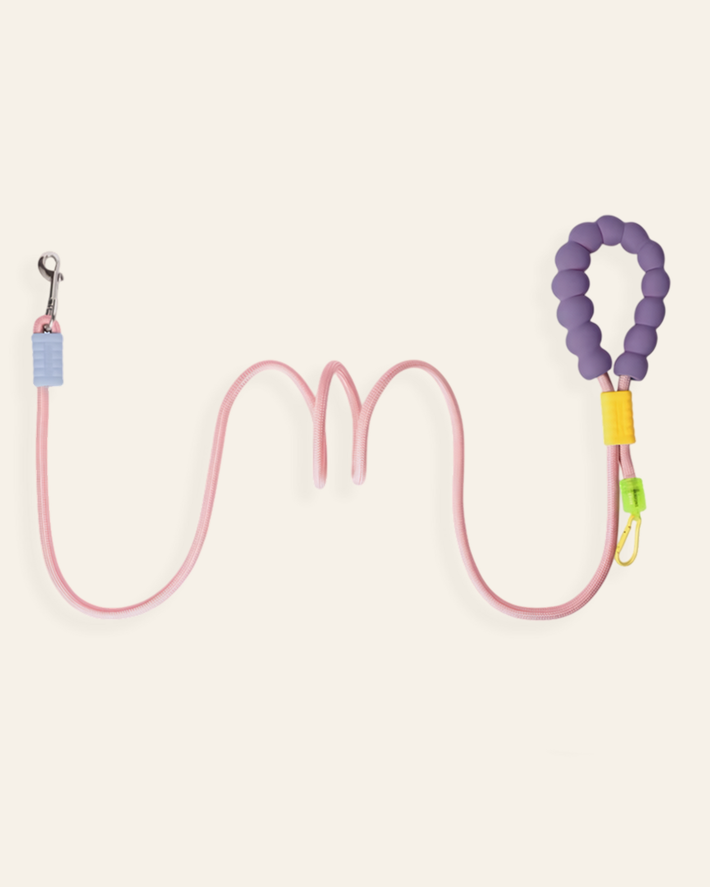 UrbanStride Cloud Grip Leash in blush pink, product view