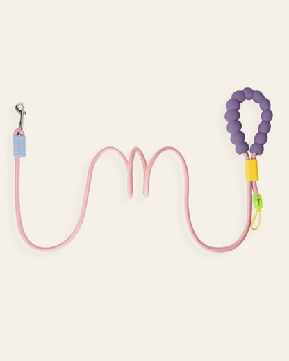 UrbanStride Cloud Grip Leash in blush pink, product view