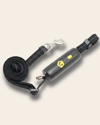 UrbanStride QuickLock Stretch Leash in Obsidian Black, product view