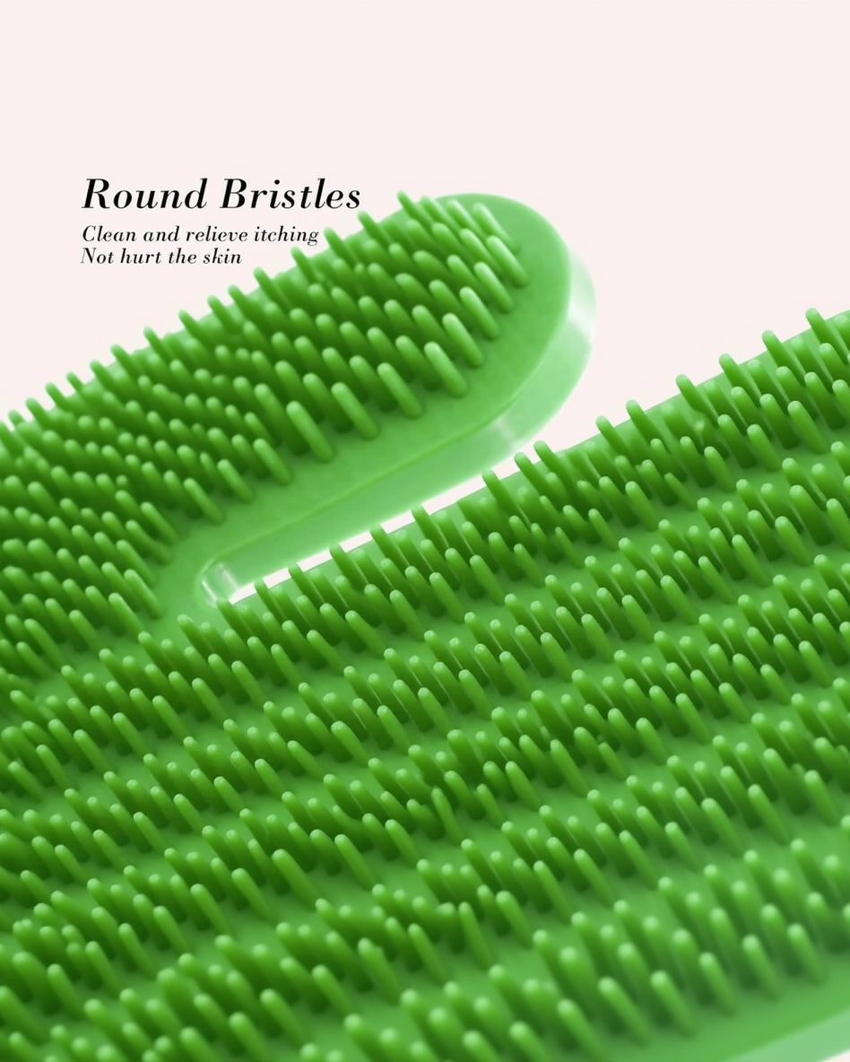 Close-up of soft textured bristles on WhiskerBloom Cactus Oasis cat grooming brush