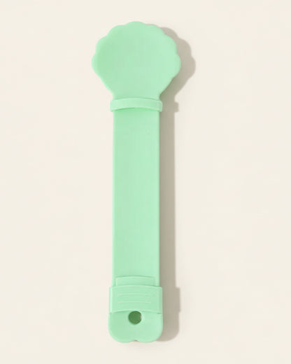 WhiskerBloom TreatStrip Spoon cat treat squeezer spoon in green, product view